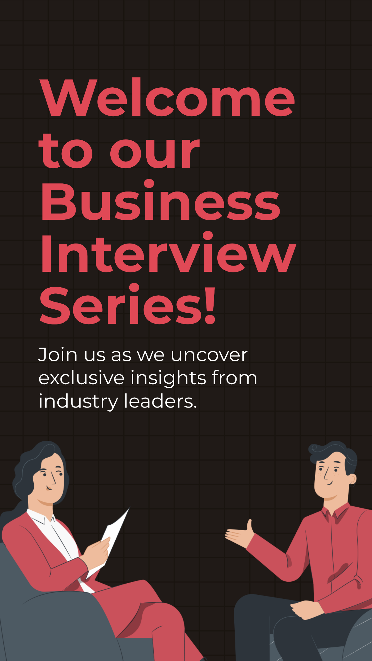Business Interview Carousel Instagram Post