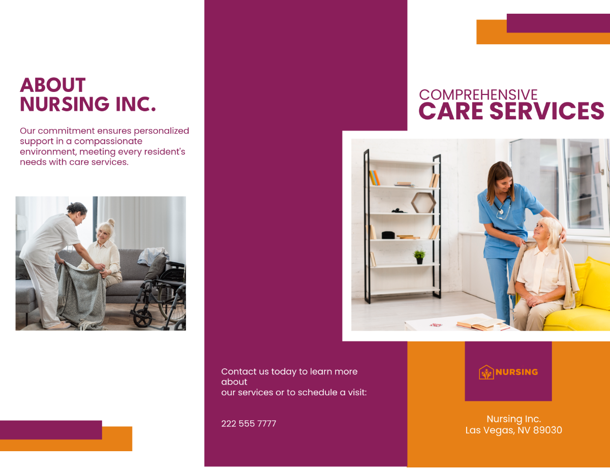 Comprehensive Care Services Brochure Template - Edit Online & Download