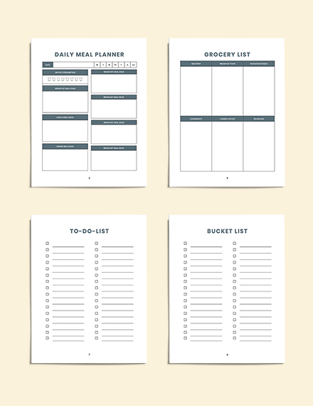 Printable Daily Personal Planner