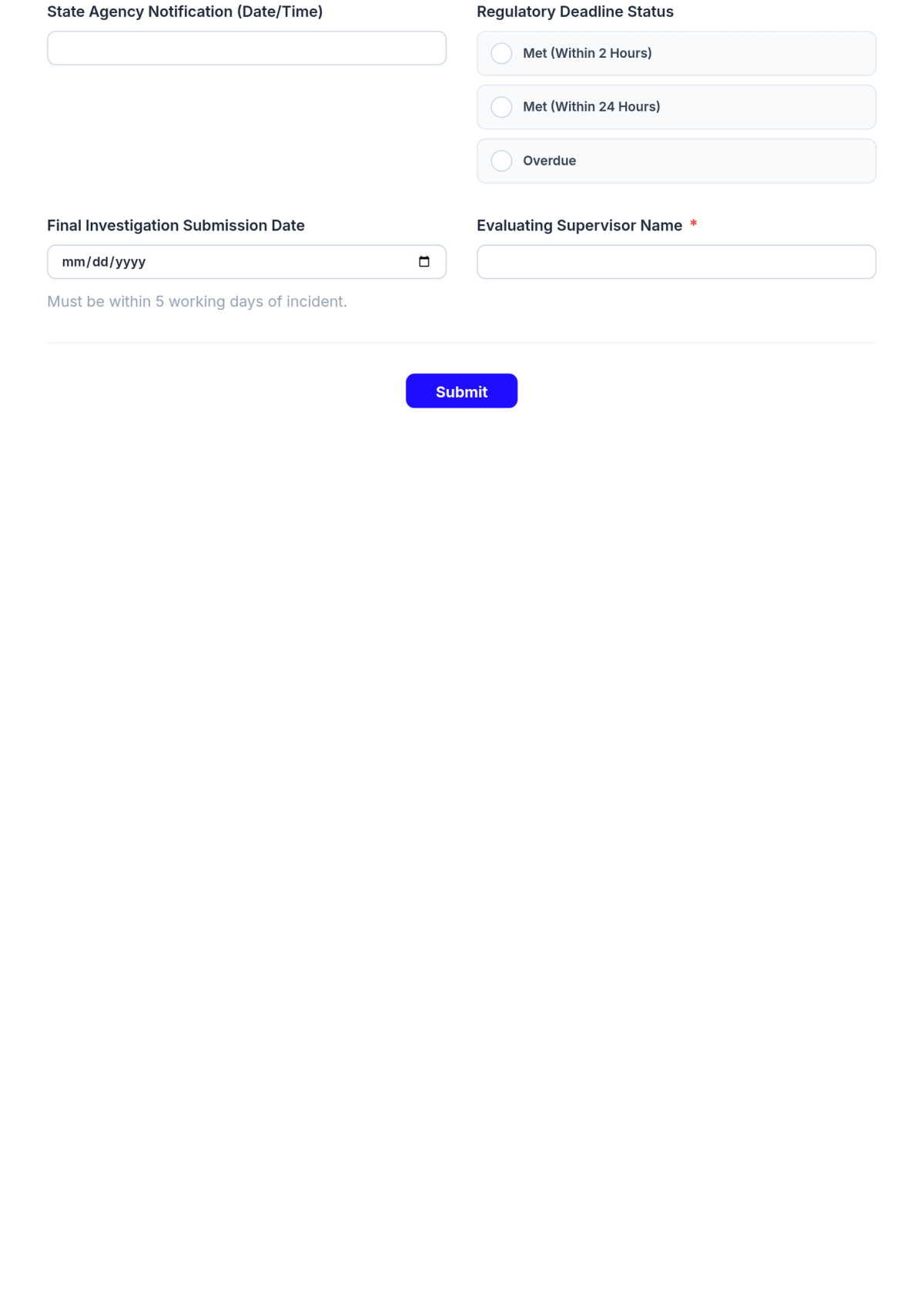 Free Nursing Home Incident Evaluation Form Template & AI Maker