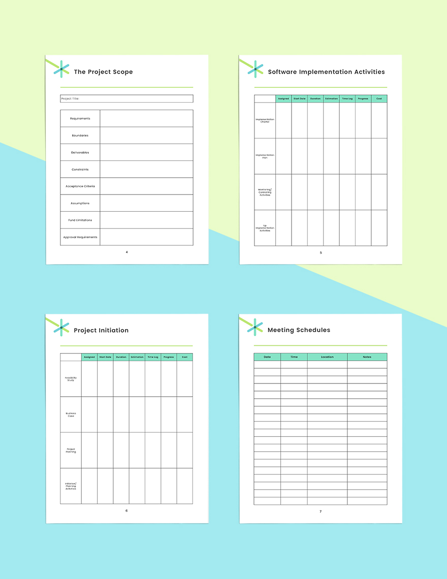 Software Implementation Planner Template