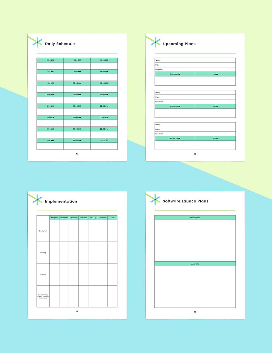 Software Implementation Planner Template in Pages, Word, Google Docs ...