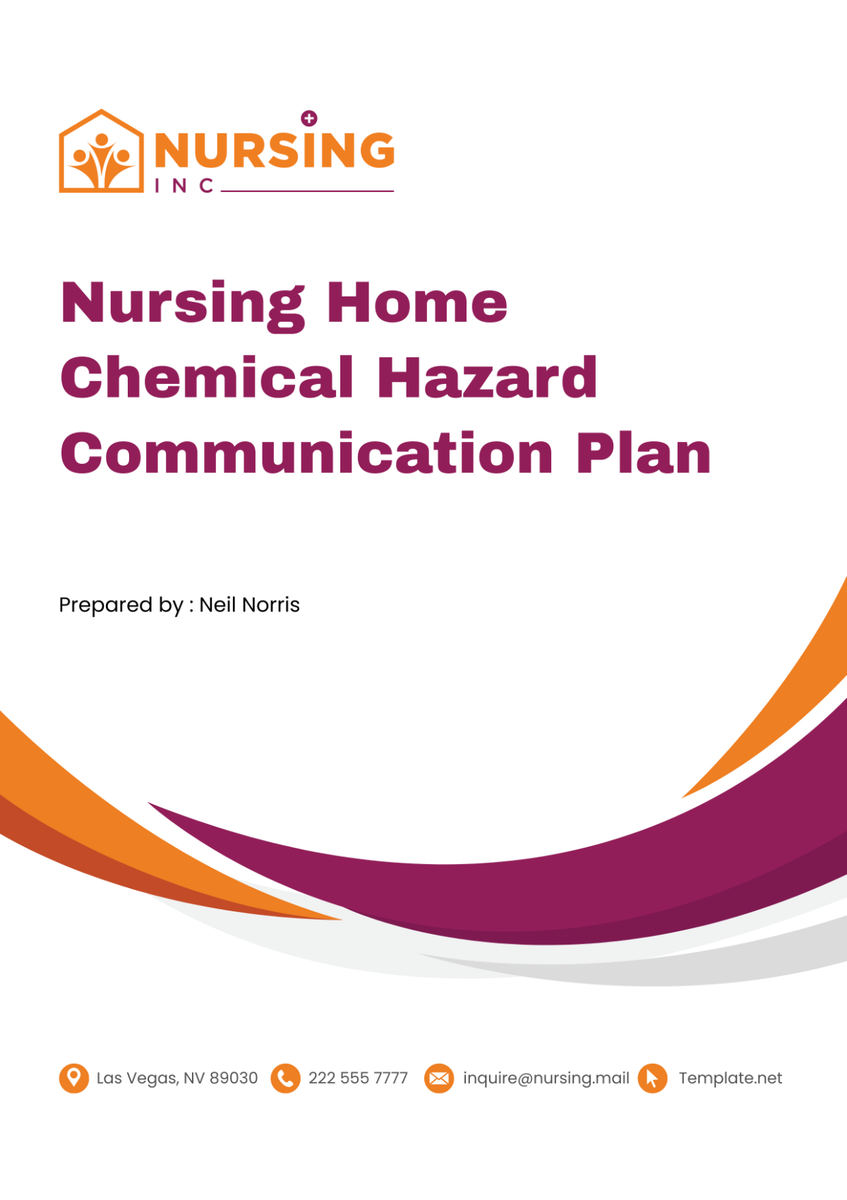 Nursing Home Chemical Hazard Communication Plan Template