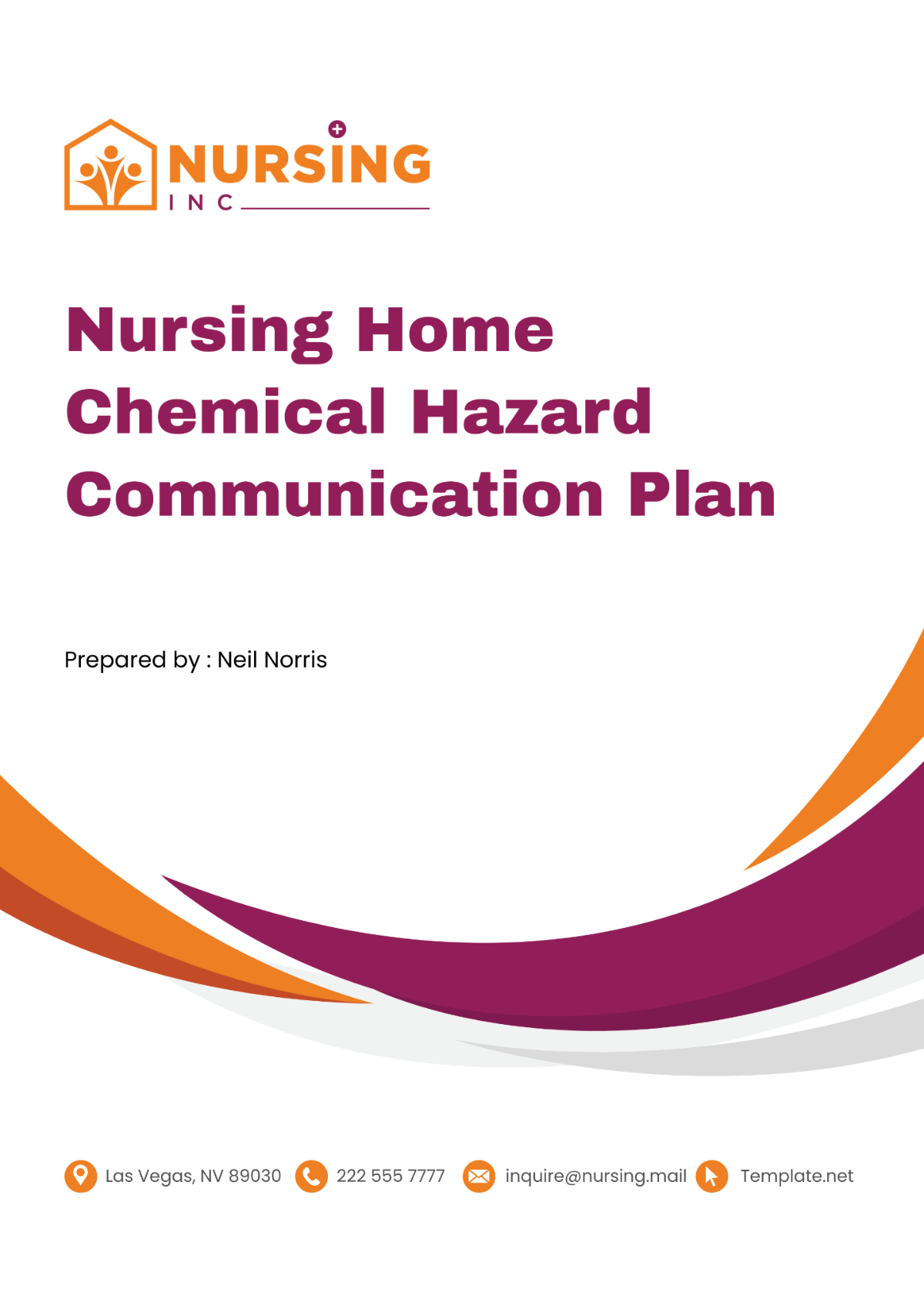 Nursing Home Chemical Hazard Communication Plan Template - Edit Online & Download