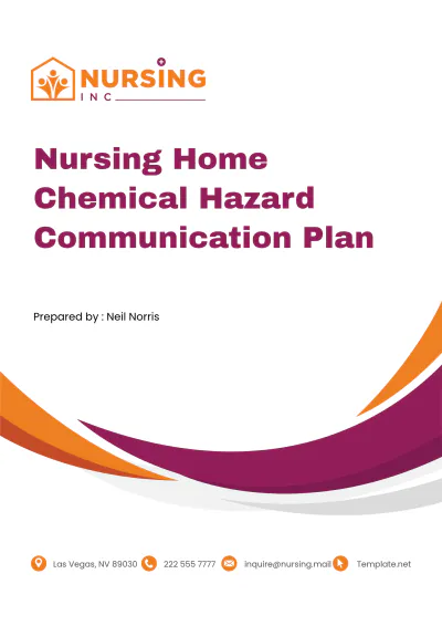 Free Nursing Home Chemical Hazard Communication Plan Template to Edit Online