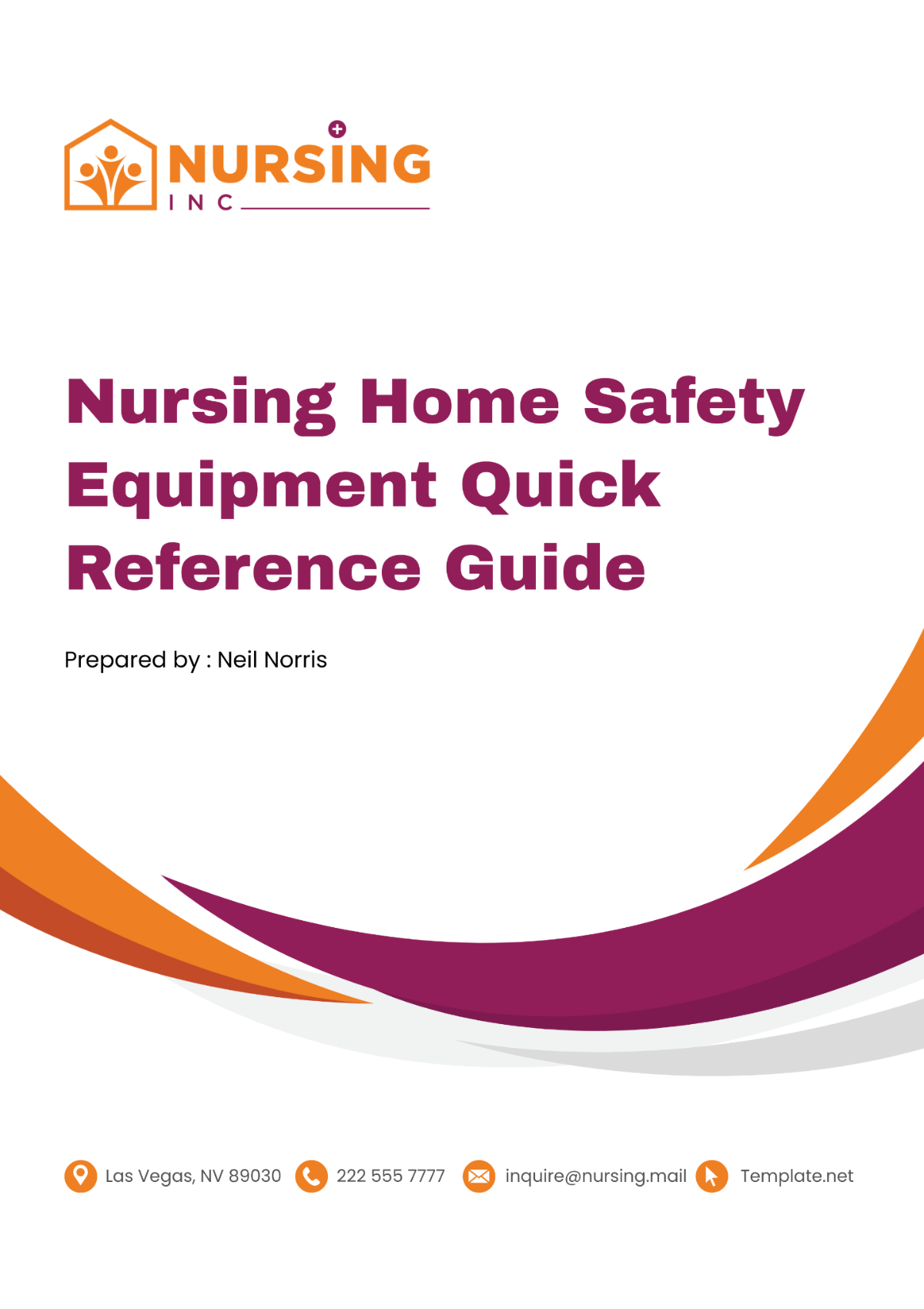 Nursing Home Safety Equipment Quick Reference Guide Template - Edit Online & Download