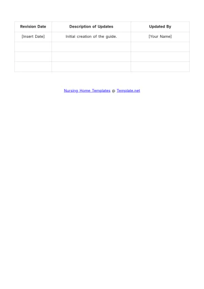 Free Nursing Home Safety Equipment Quick Reference Guide Template to Edit Online