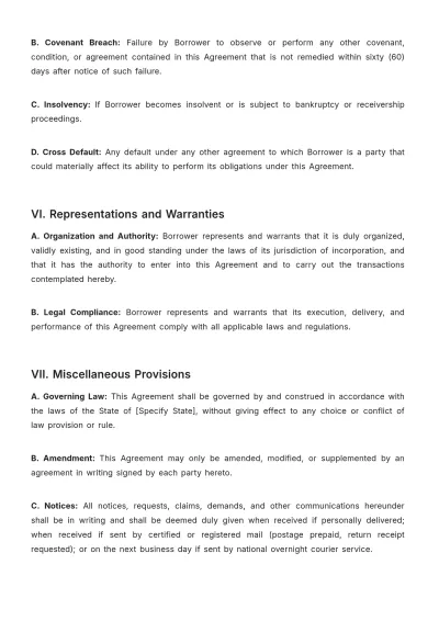 Free Nursing Home Financing Agreement Template to Edit Online