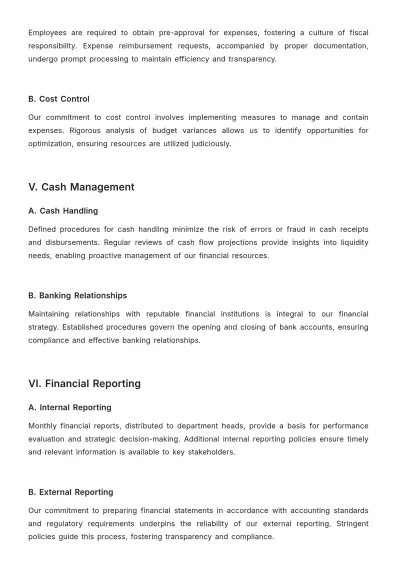 Free Financial Policy Outline Template to Edit Online