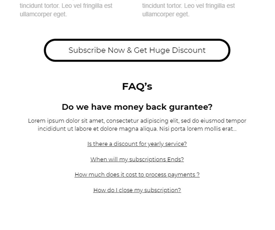 Advanced Pricing Page Template