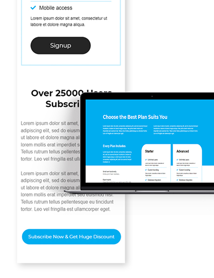 Clean Pricing Page Template