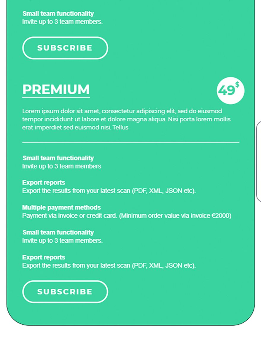 Creative Pricing Page Template