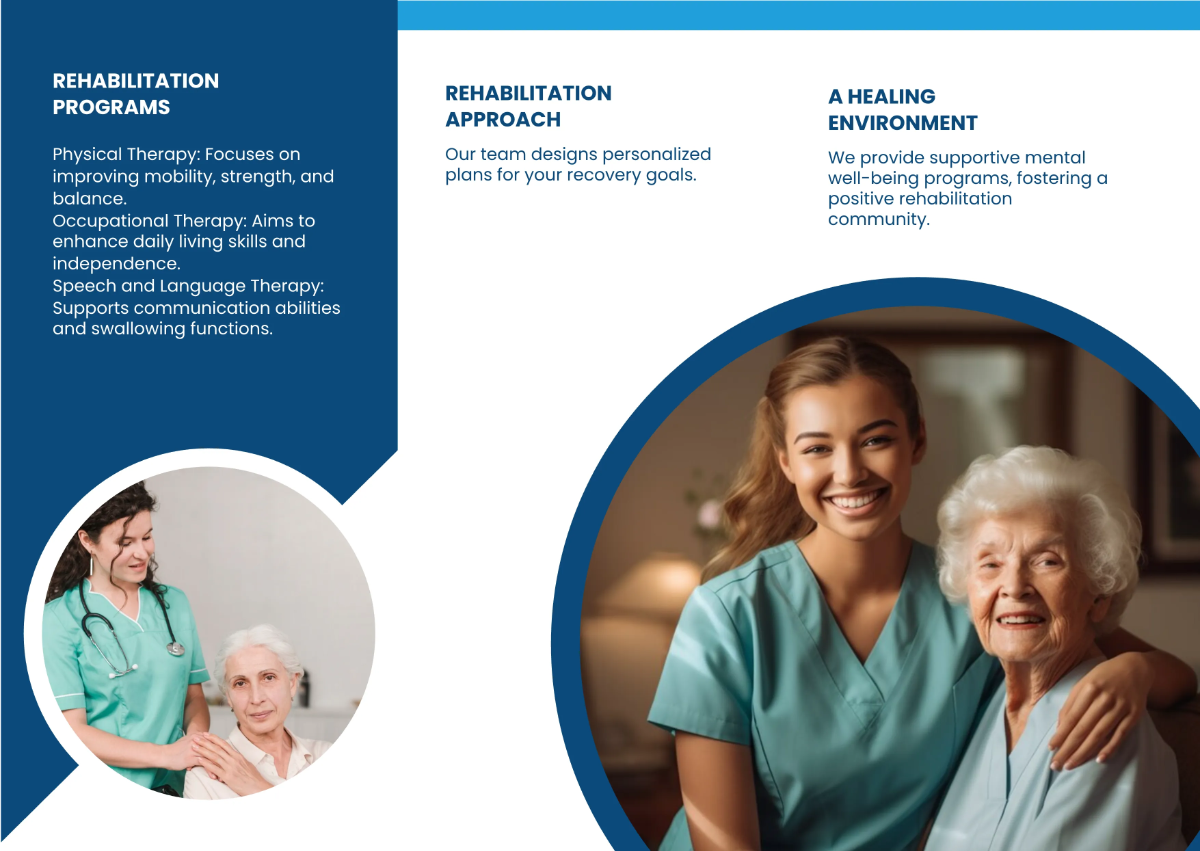 Free A Guide to Our Rehabilitation Services Brochure Template to Edit Online