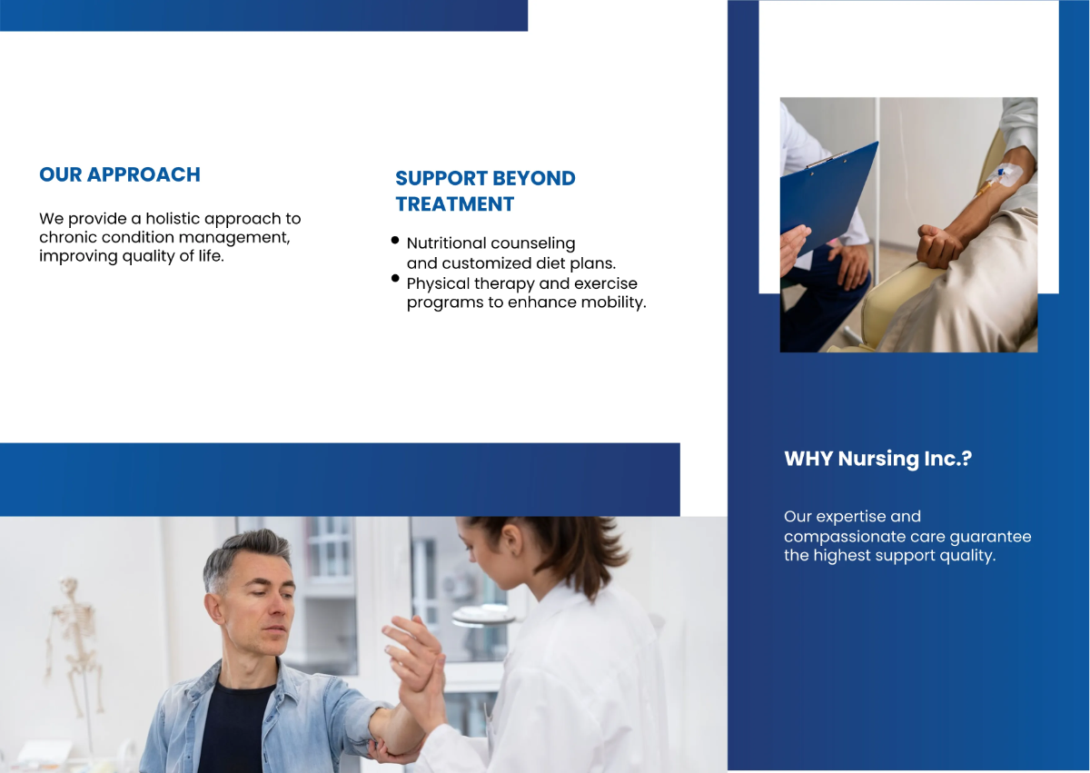 Free Specialized Care for Chronic Conditions Brochure Template to Edit Online