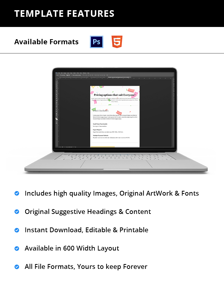 Fancy Pricing Page Template