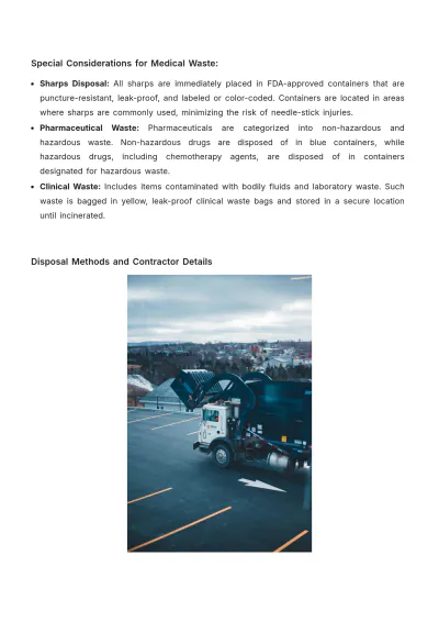 Free Nursing Home Waste Management Portfolio Template to Edit Online