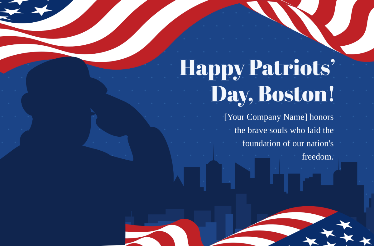 Patriots Day Boston Template