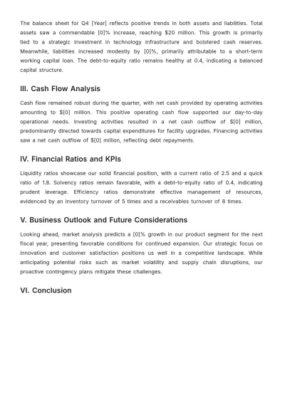 Free Financial Review Minute Template to Edit Online