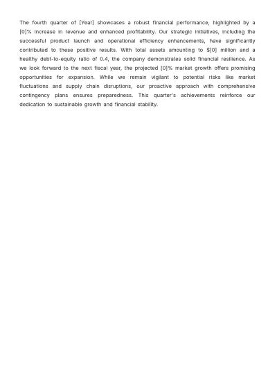 Free Financial Review Minute Template to Edit Online
