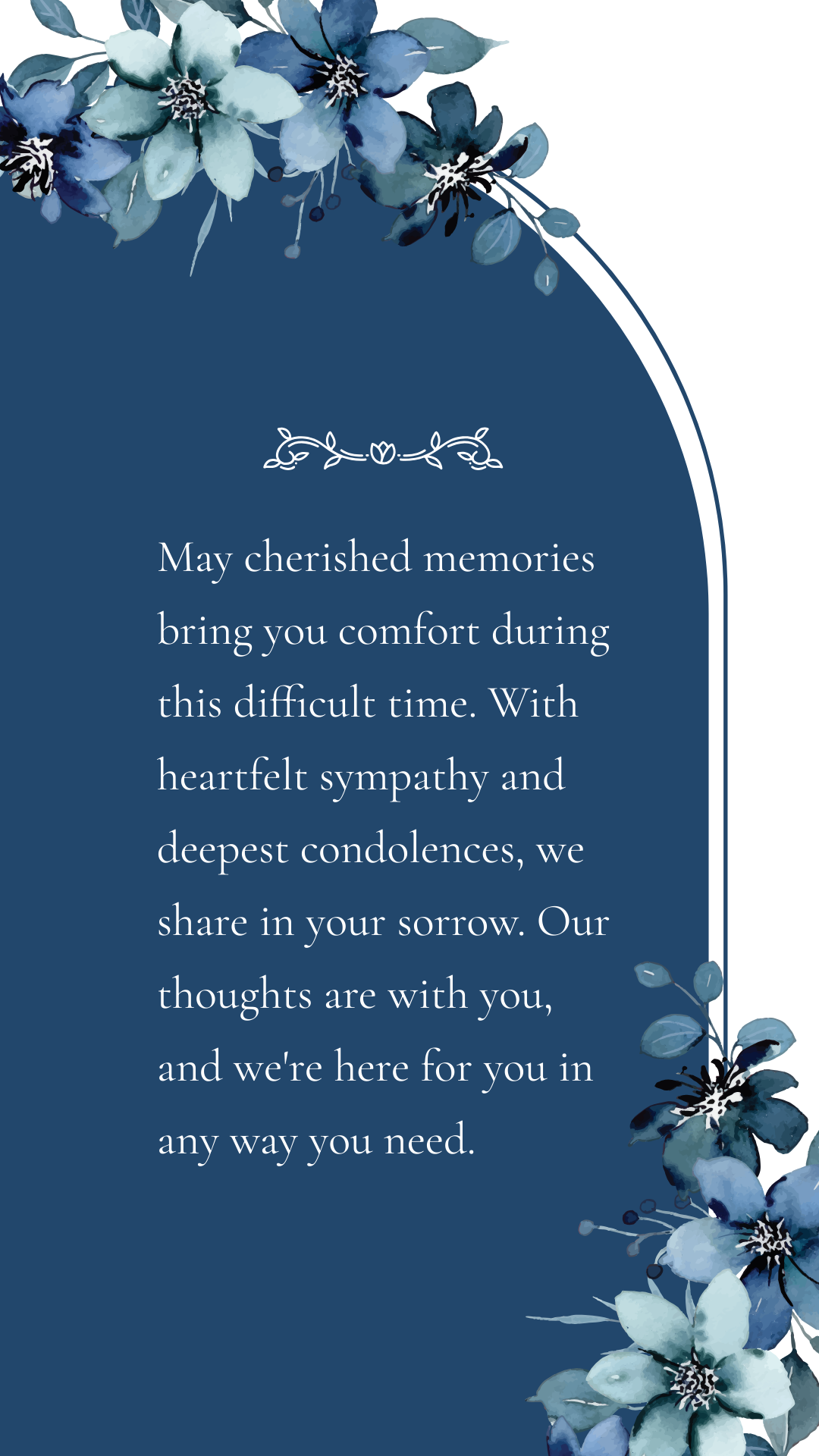 Comfort Condolence Message