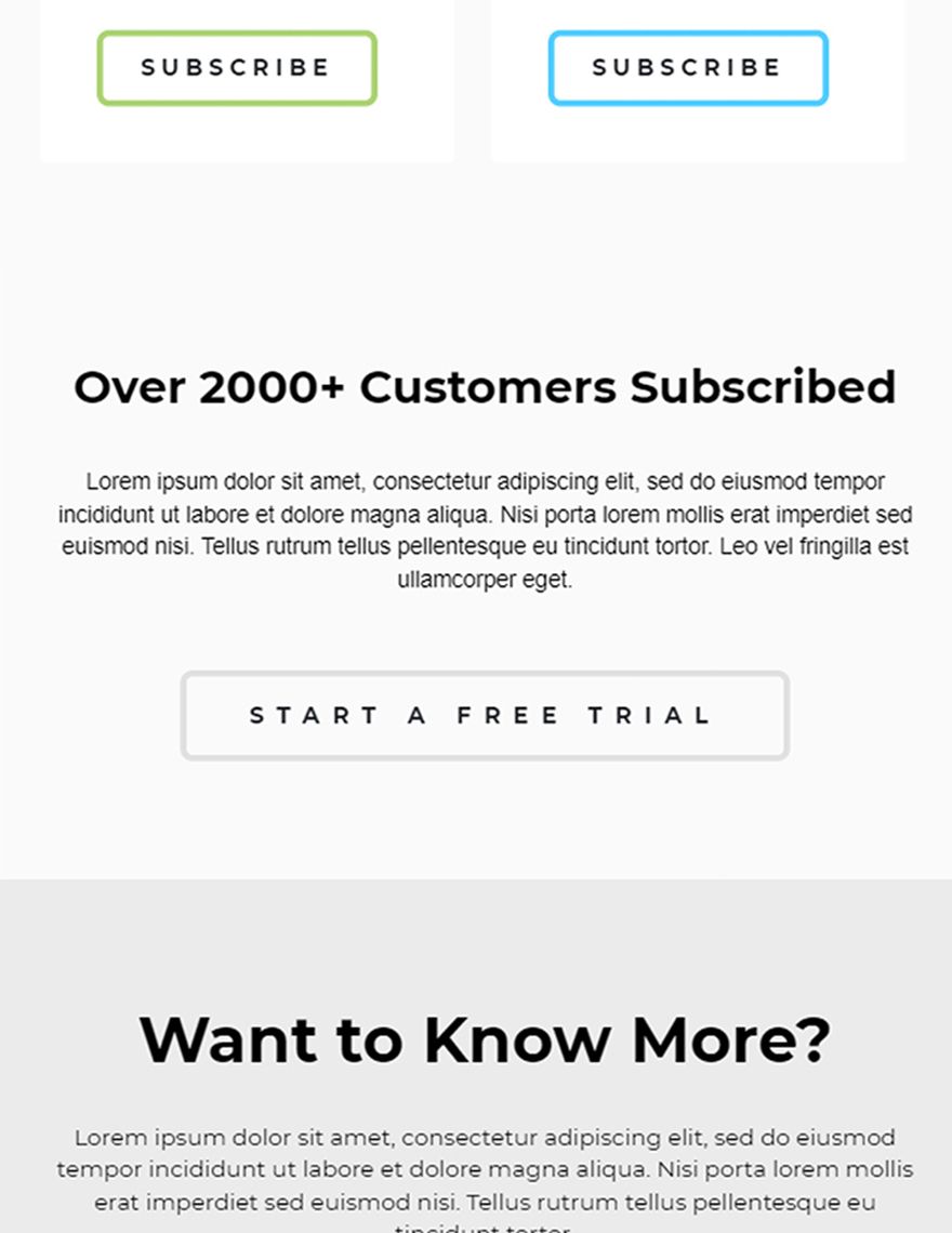 Professional Pricing Page Template