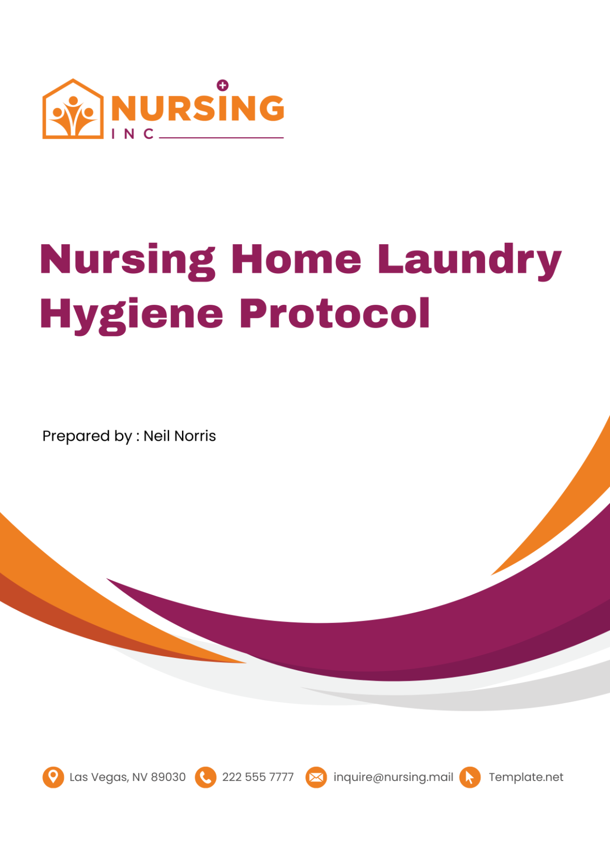 Nursing Home Laundry Hygiene Protocol Template - Edit Online & Download