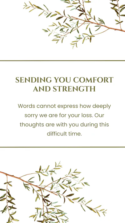Free Condolence Card Template to Edit Online