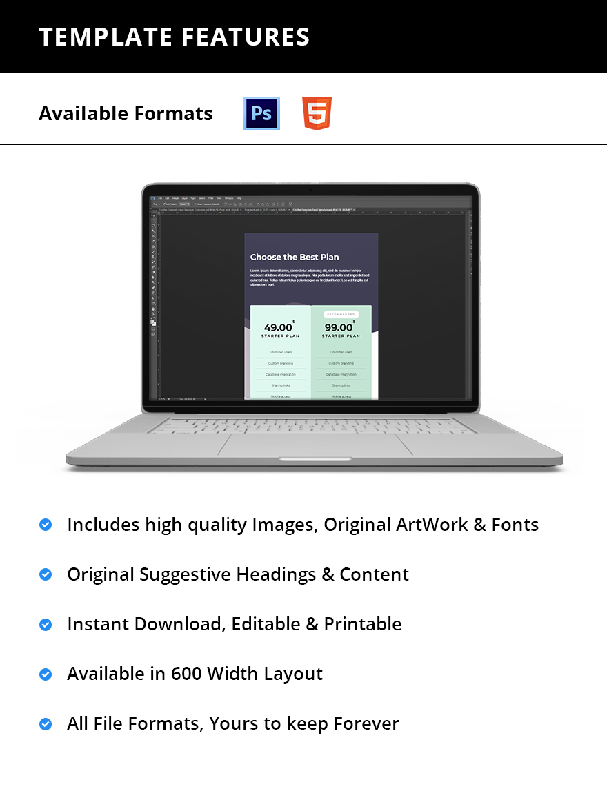 Unique Pricing Page Template