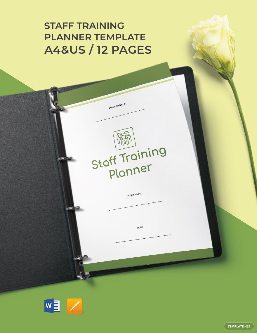 Staff Training Planner Template in Word, Google Docs, PDF, Apple Pages