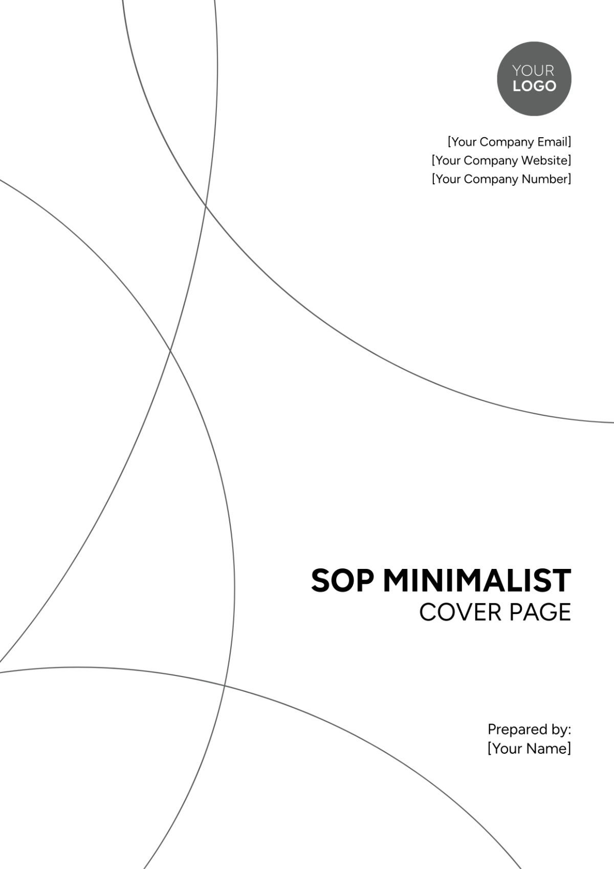 SOP Minimalist Cover Page