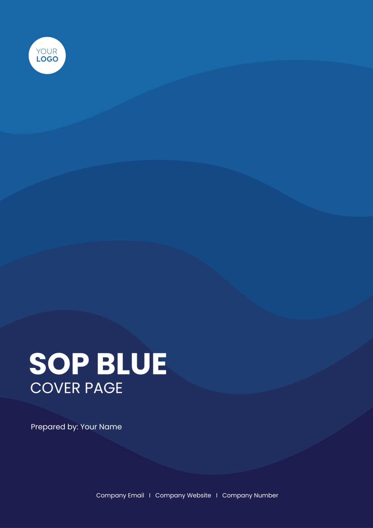 SOP Blue Cover Page Template - Edit Online & Download Example ...