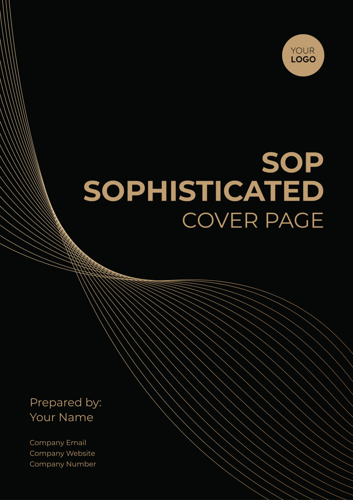 SOP Sophisticated Cover Page Template - Edit Online & Download Example ...