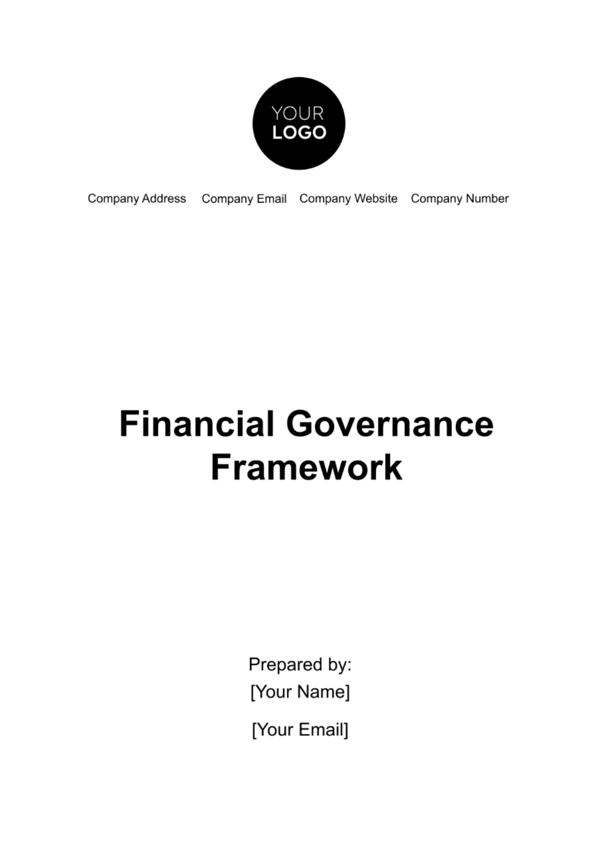 Financial Governance Framework Template