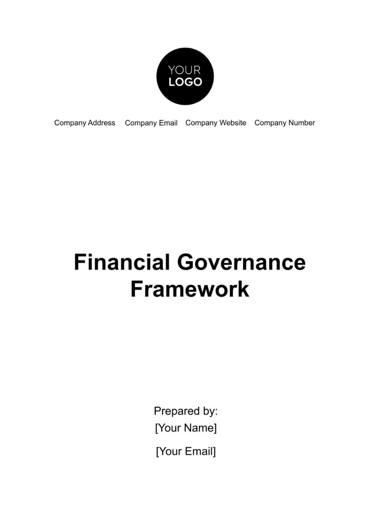 Financial Governance Framework Template