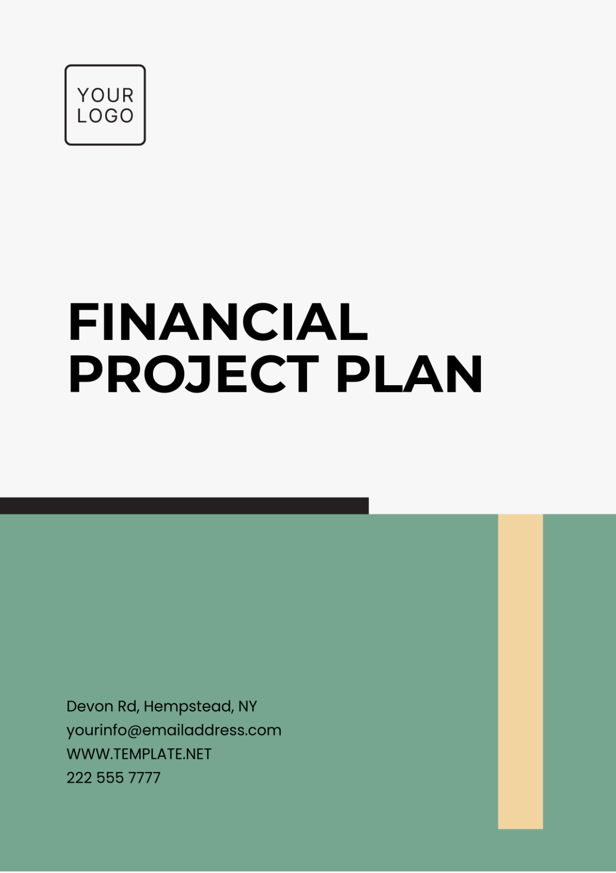 Financial Project Plan Template