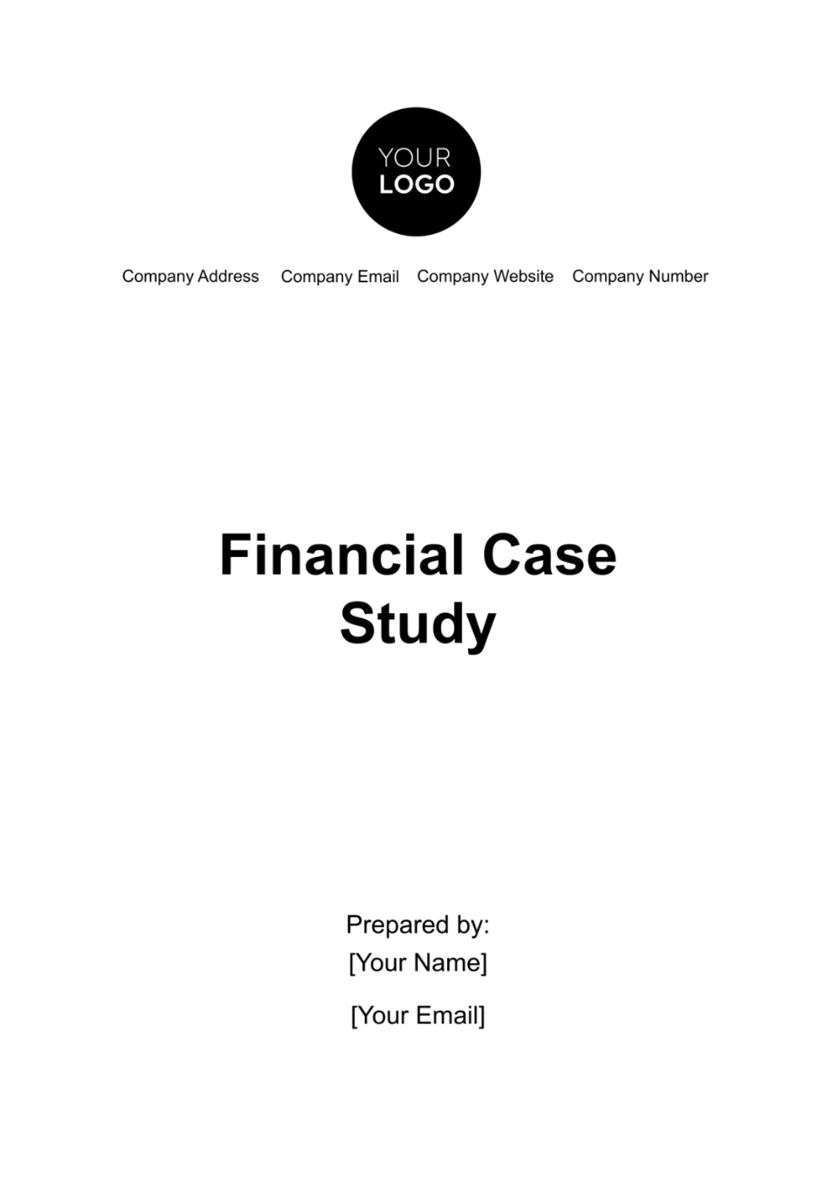 Financial Case Study Template