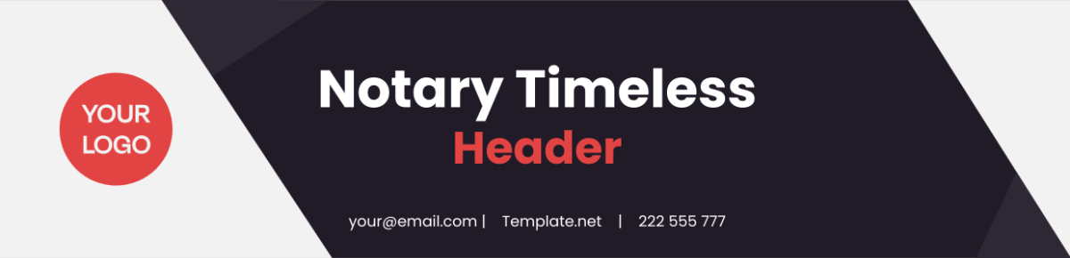 Notary Timeless Header Template