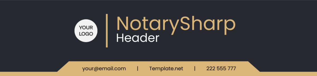Notary Sharp Header Template