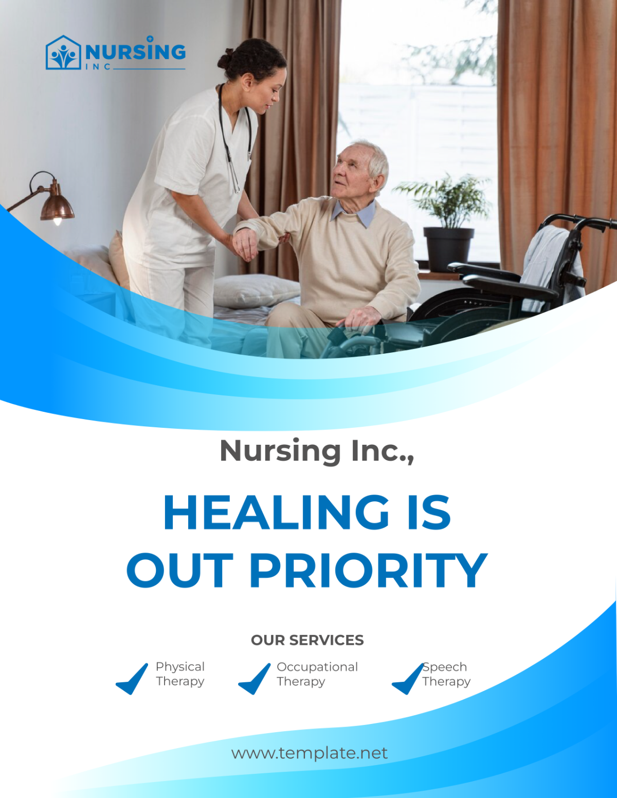 Rehabilitation Services That Care Poster Template
