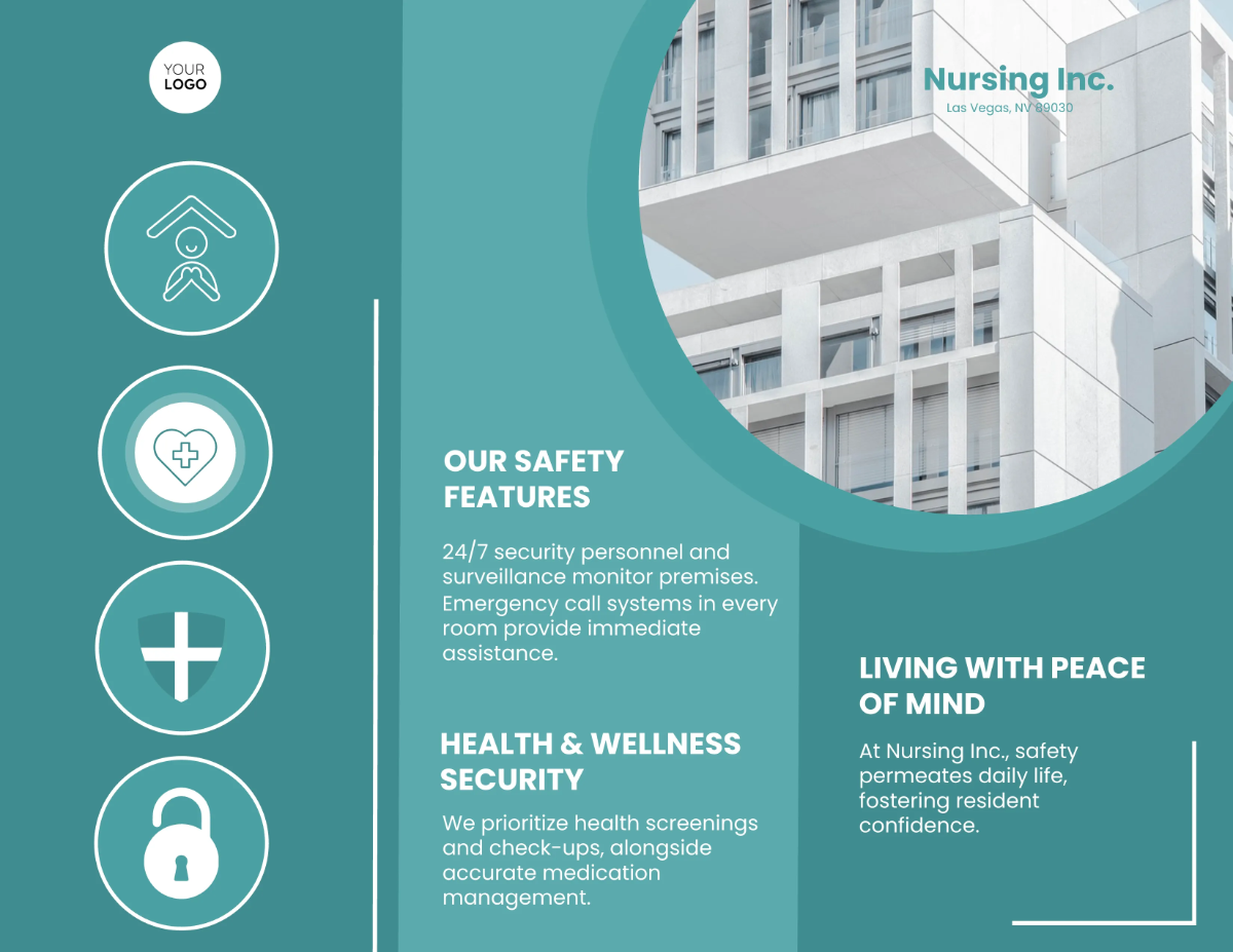 Free Resident Safety and Security Features Brochure Template to Edit Online