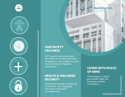 Free Resident Safety and Security Features Brochure Template to Edit Online