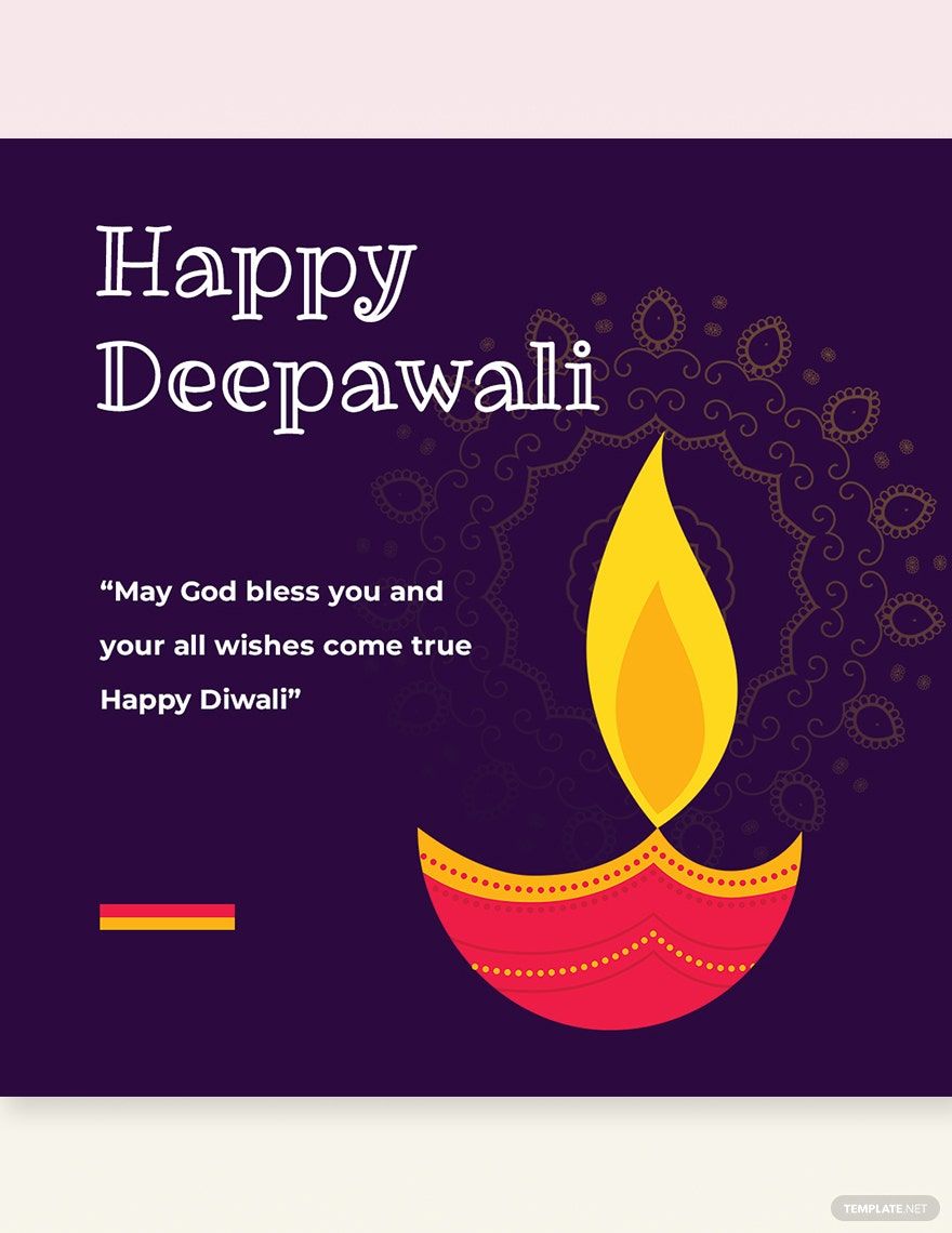 Happy Deepawali Instagram Post Template