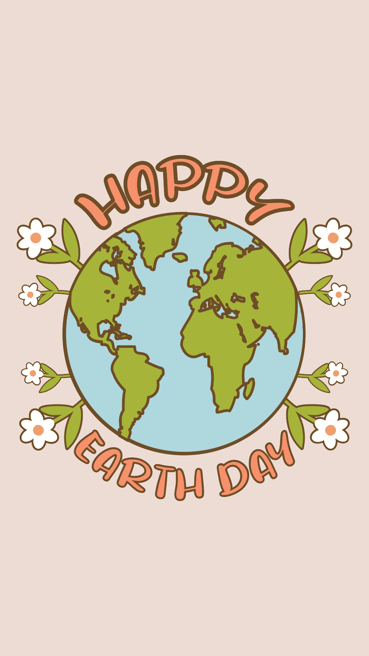 Earth Day Wallpaper Template
