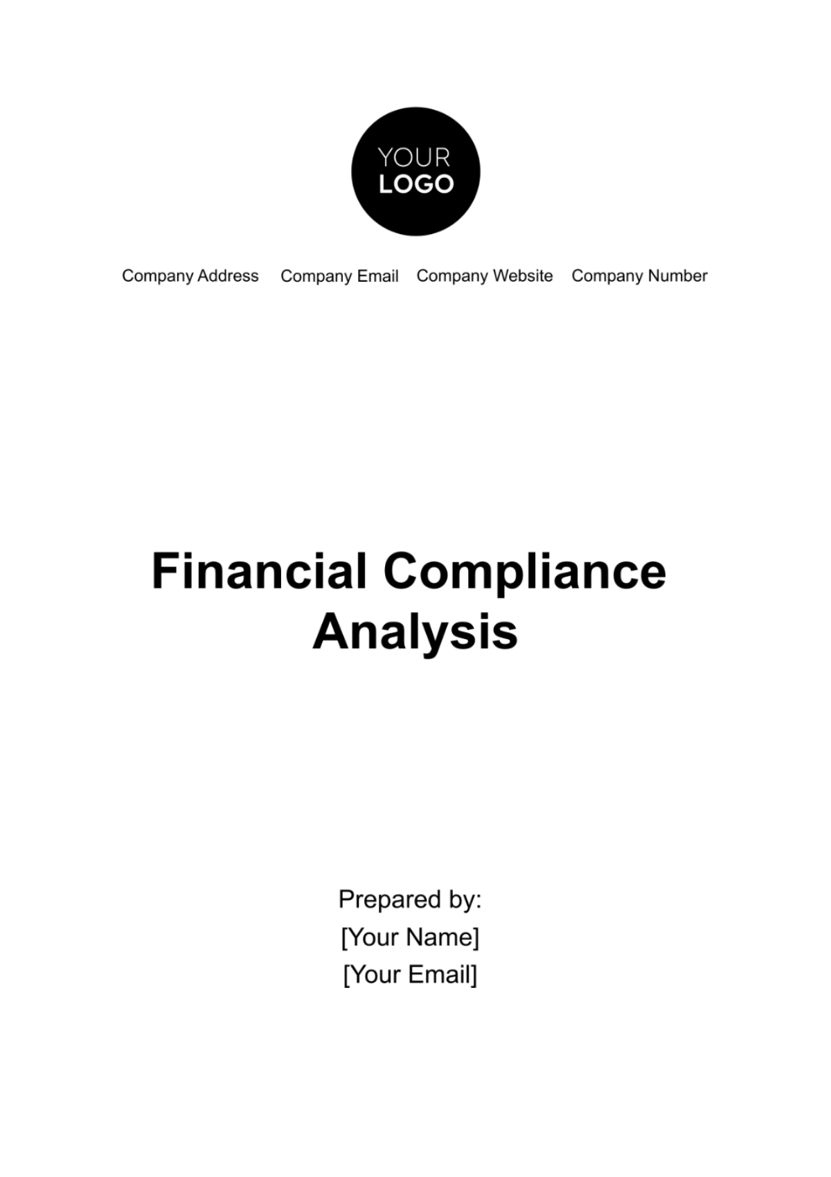 Free Financial Compliance Analysis Template