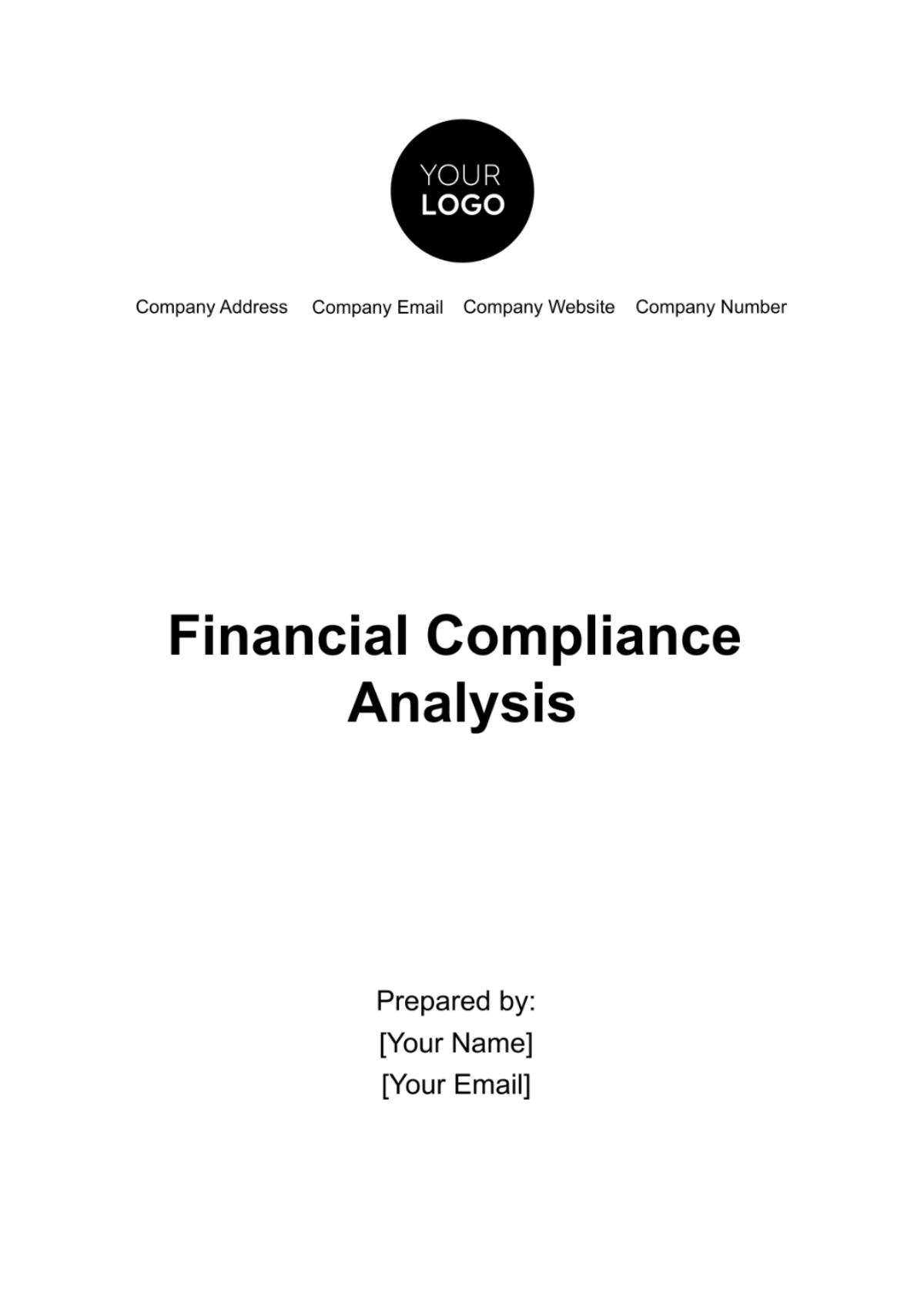 Financial Compliance Analysis Template