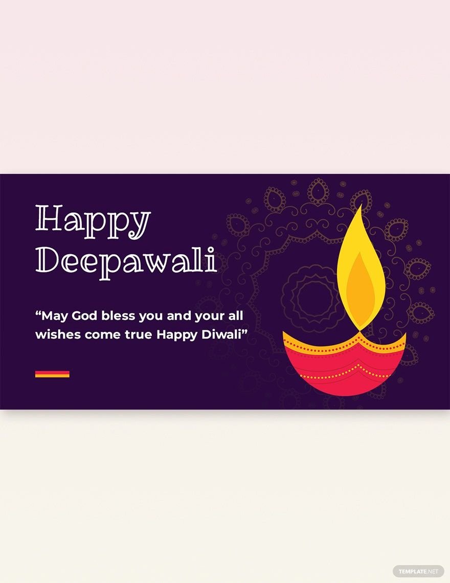 Happy Deepawali LinkedIn Post Template