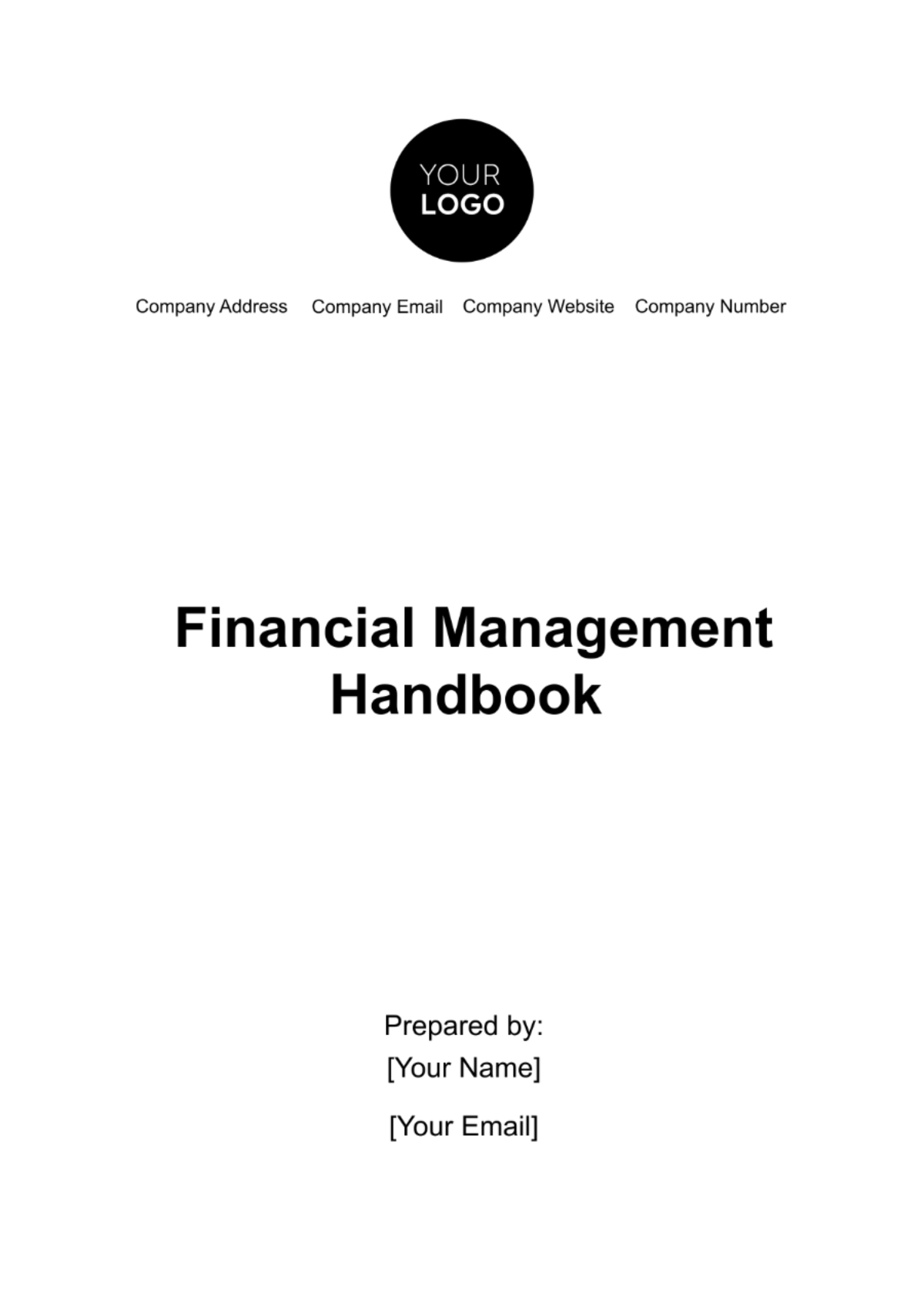 Financial Management Handbook Template