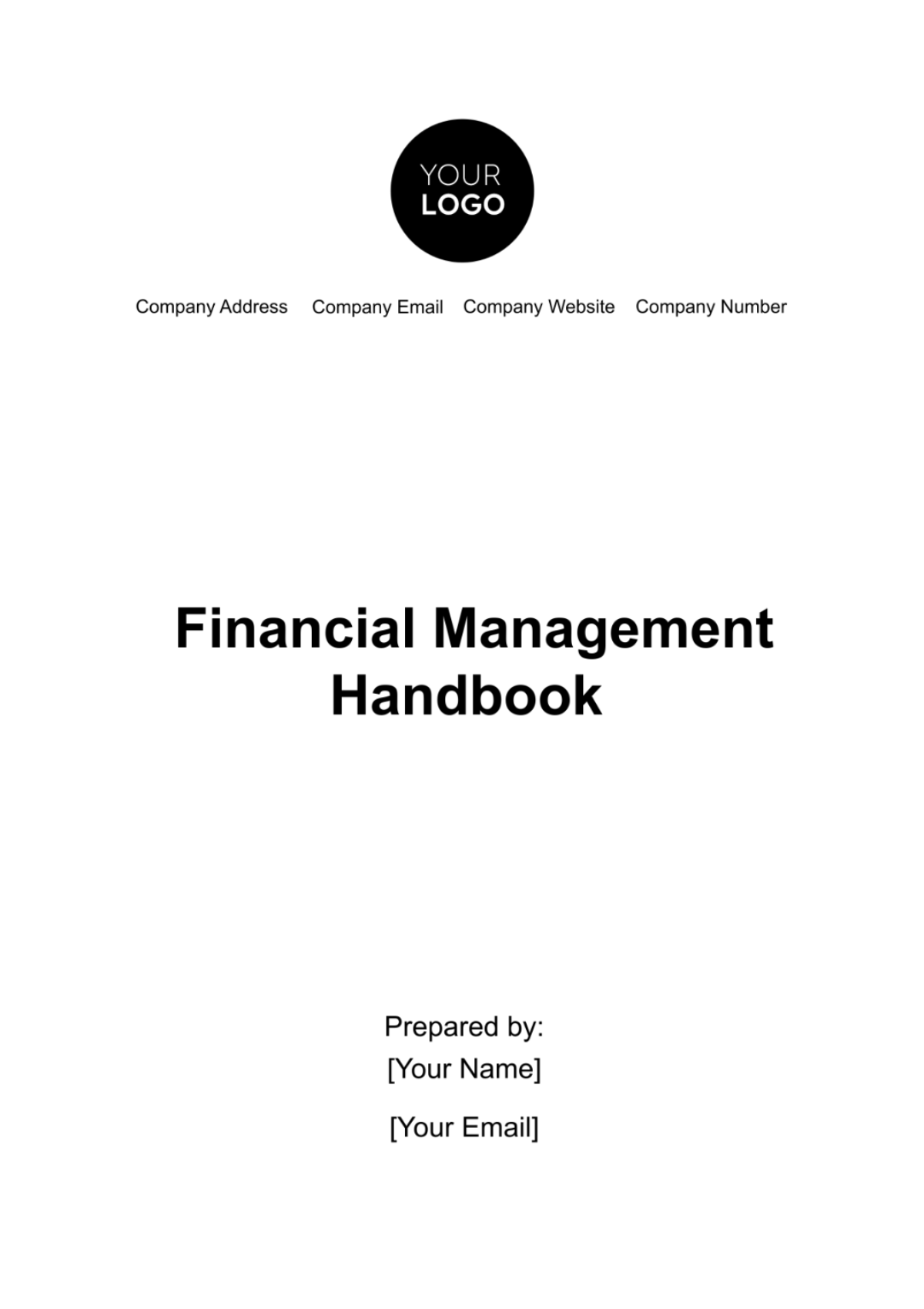 Financial Management Handbook Template