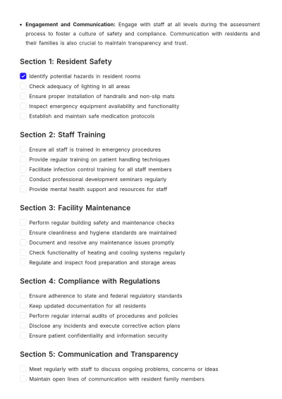 Free Nursing Home Risk Management Template to Edit Online