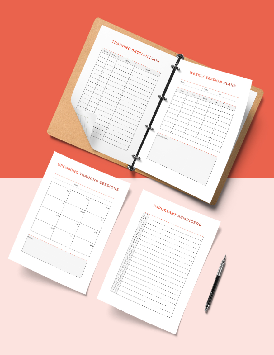 Monthly Training Planner Template